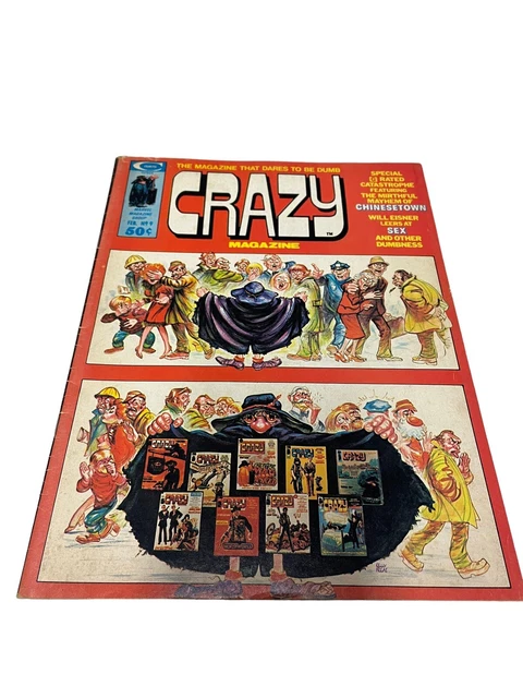 1975 Crazy Magazine # 9 Marvel Comics Humor Will Eisner Vic Martin Marie Severin