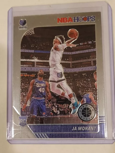 2019-20 Panini NBA Hoops Premium Stock Ja Morant & Zion Williamson Rookie Cards