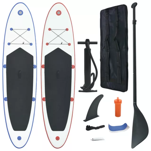 PADDLE BOARD SUP Inflatable Sports Surf Stand Up Racing w/ Pump Oar Bag ...