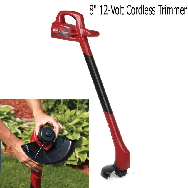 8& 12VOLT CORDLESS Trimmer String Trimmers & Edgers With Ergonomic