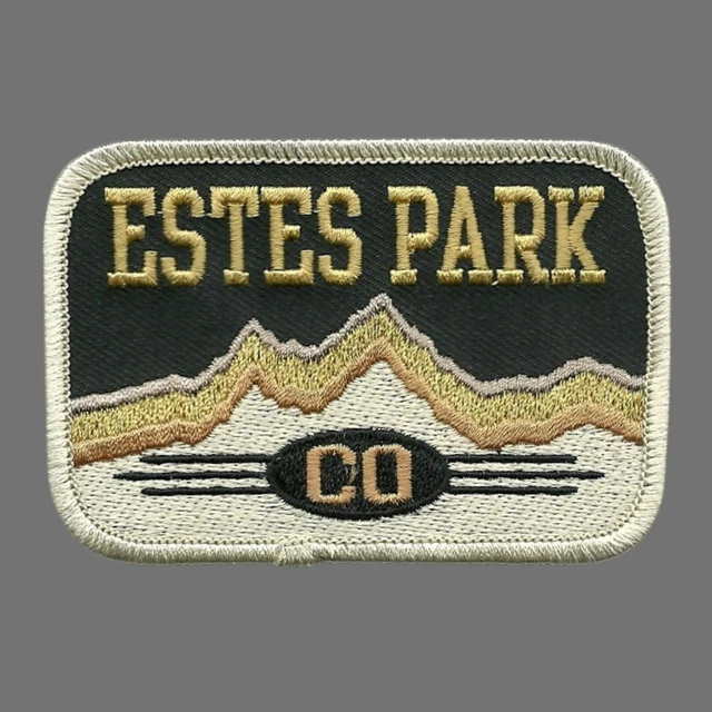 Parche Colorado - Estes Park Colorado Souvenir - CO parche de viaje plancha en aplique