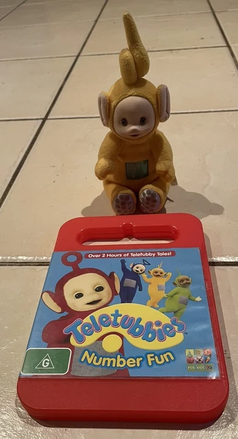 TELETUBBIES NUMBER FUN DVD - Region 4 & Laa-Laa Yellow Teletubbie 16cm ...