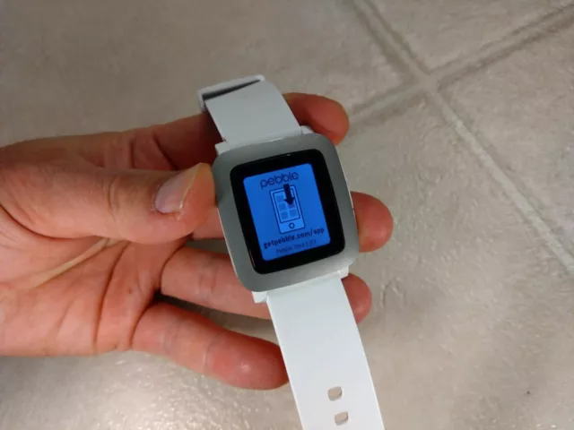 PEBBLE TIME SMARTWATCH (White with Silver Bezel) $19.02 - PicClick