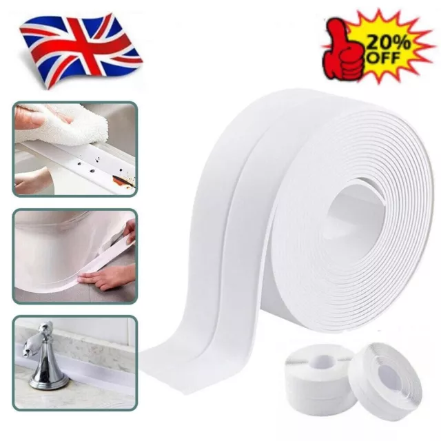 1/2X Strong Waterproof Tape Simple Seal Bath Kitchen Self-Adhesive Sticker Tape