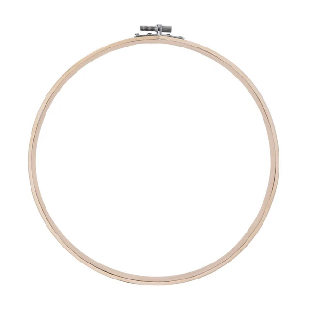 Marco de bordado de madera bordado circular de bambú ajustable punto de cruz