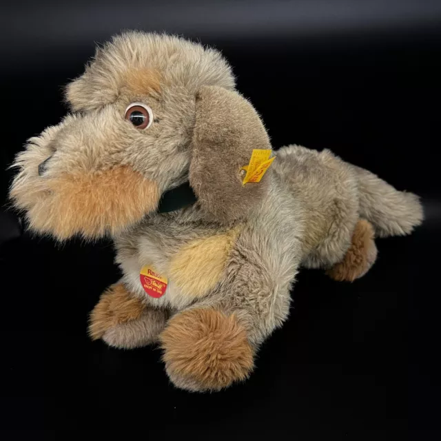 STEIFF Hund RAUDI | Dackel | 4150/40 | KFS | Jahr 1990 | 48 cm | Sehr gut