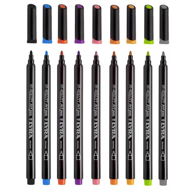 Lyra Art Stylo - Fin Art Marqueur Fineliner - Fibre Pointe - Simple 34 Couleurs