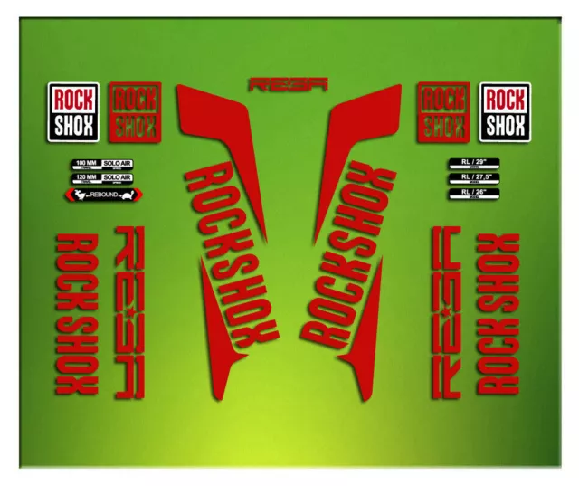 Adesivi Forcella Rockshox Reba 2016 Elx20 Adesivi Aufklebers Decalcomanie