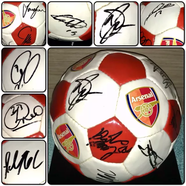 2003 Arsenal Squad Signed Ball Inc. Bergkamp, Pires, Campbell, Cole etc. w/ COA