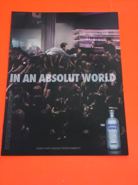 2008 Absolut Vodka Ad Absolut World
