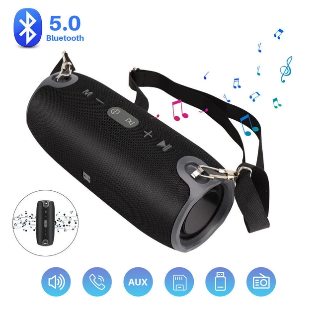 40W LOUD PORTABLE Wireless Bluetooth USB FM Stereo Super Bass Speaker ...