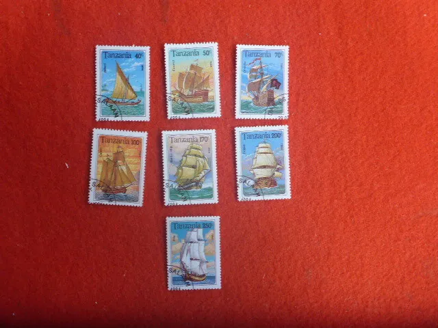 1994  Tanzania  Set Of 7 Football World Cup Stamps Fine Used