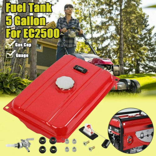 5 GALLON UNIVERSAL Generator Gas Tank Fuel Filter Cap Gauge Petcock for