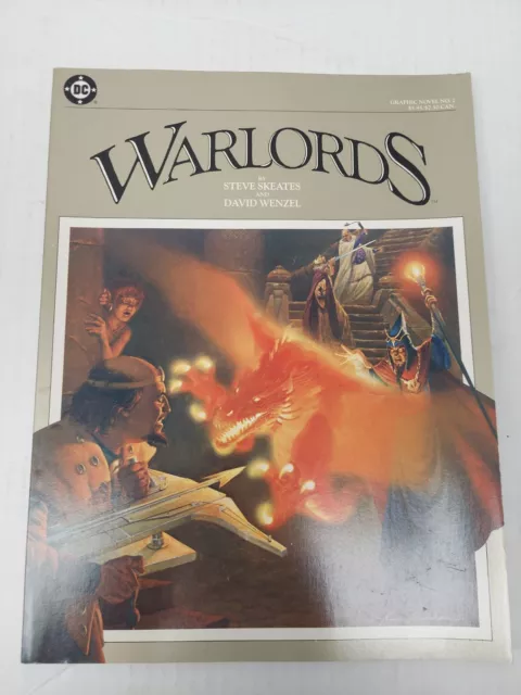 Warlords Dc Graphic Novel 2 Comic Atari 1St Print Skeates David Wenzel 1983 Vf+