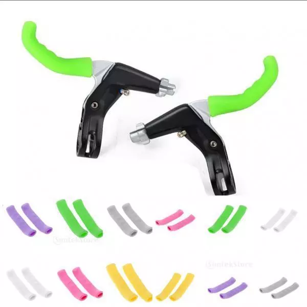 1 Pair Bicycle MTB Mountain Bike Brake Lever Cover Guard Handlebar End Grips