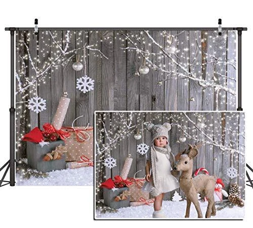 8x6ft Christmas Backdrop Christmas Photography Backdrop Winter Snowman Gift W...