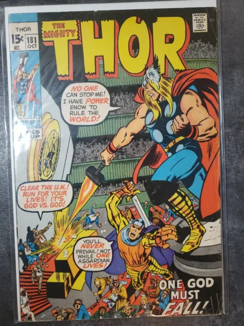 The Mighty Thor #181 Marvel Comics 1970