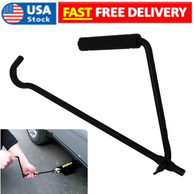 Car Folding Scissor Jack Crank Lever Handle Lift Rod Tire Wheel Lug Wrench Parts