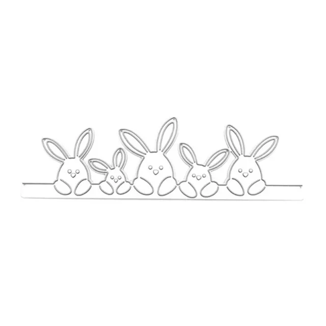 Easter Rabbits Metal Die Cuts Cutting Template for Scrapbooking Album Paper