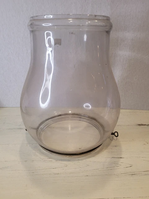 Ham Street light lamp lantern Glass globe chimney Antique LARGE 10” Tall Dietz Ham Street light lamp lantern Glass globe chimney Antique LARGE 10” Tall Dietz
