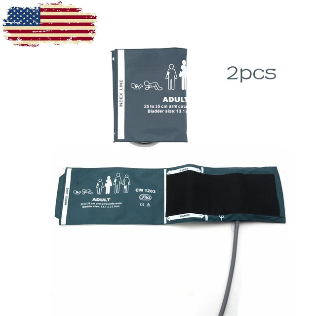 NIBP Cuff Replacement Adult Single Hose - US Located -2Pcs