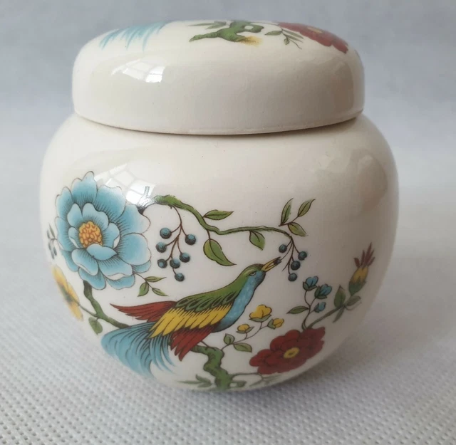 Vintage Sadler Aufbewahrung Ingwerglas Deckeltopf Paradiesvogel Made in England