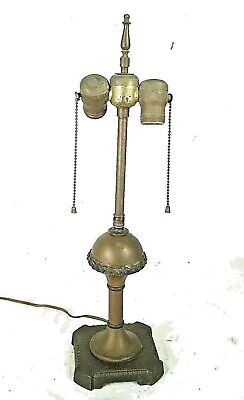 Antique Art Nouveau Art Deco Miller Double Socket Lamp Base