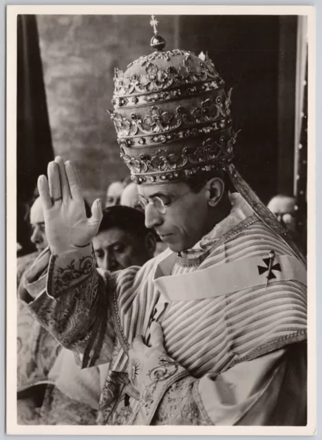 Vatican, Rome, Pope Pio XII Coronation, Real Photo Postcard RPPC 1939