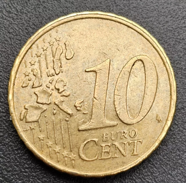 10 Euro Cent Münze Niederlande 2000