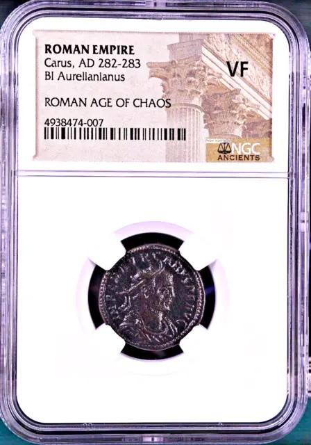 Carus  AD 282-283 ROMAN EMPIRE BI Aurelianianus   NGC VF
