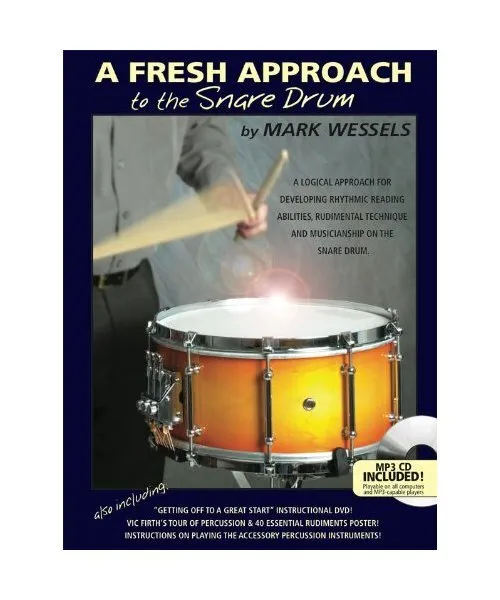 A Fresh Approach To The Snare Drum: Noten, CD, Lehrmaterial für Percussion, Wes