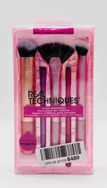 Real Techniques  Artist Essentials Pinselset, Make-up Pinsel, 5-teilig