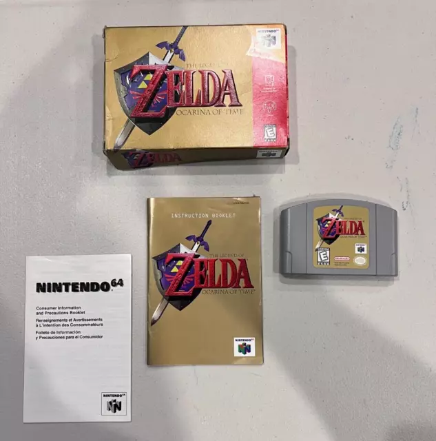 Legend of Zelda: Ocarina of Time (Nintendo 64, 1998)  CIB Tested and Working