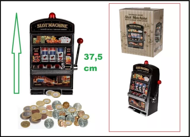 MonsterCadeaux - Machine Slot - Tirelire - Machine à sous - Bandit