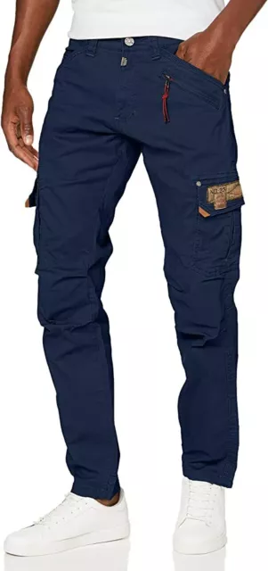 Timezone Jeans Cargohose RogerTZ Herrenjeans Roger blau grün grau bequem lässig