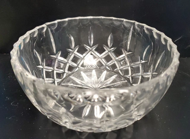 Gorham Full Lead Crystal Lady Anne Round Fruit Candy Small Serving Bowl 5 1/2"