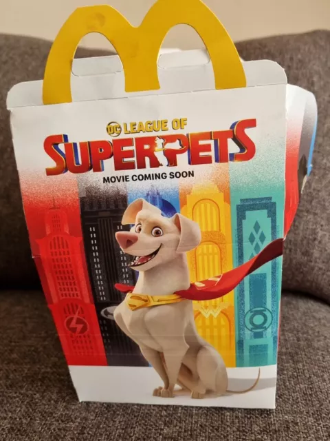 McDonalds UK Happy Meal Empty Happy Meal Box - League Of Superpets 2022