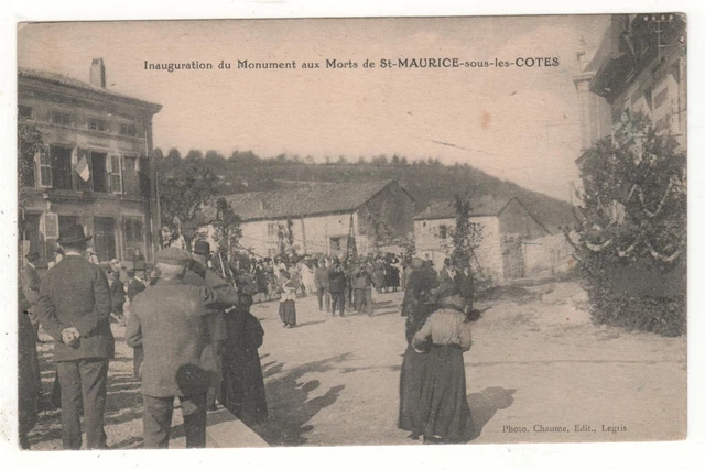 Carte Postale Ancienne – St-Maurice-aux-Riches-Hommes (Yonne) – La Mairie Et Les Écoles