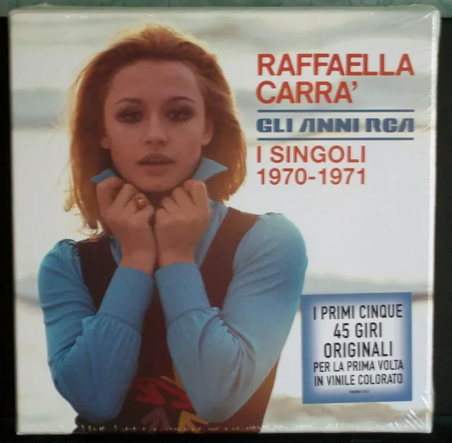 Raffaella Carrà 5 X 7" 'Gli anni RCA di Raffaella - Singoli 1970-1971' COLORATI