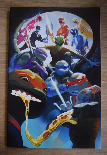 Power Rangers Teenage Mutant Ninja Turtles #5 Del Mundo Virgin Variant Cover