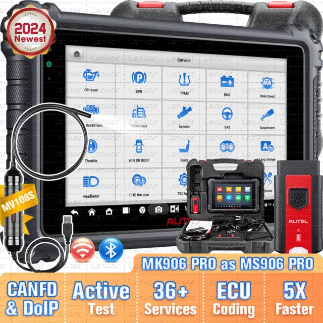 2024 Autel MaxiSys MK906 Pro MK906PRO Coding Full System Diagnostic Scanner Tool