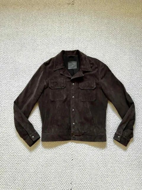 AllSaints Suede Anthracite Jacket Catwalk Sample (Unreleased)