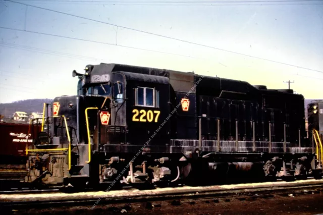 Prr 2207 Dupe Photo Slide _ Ektachrome Pennsylvania Railroad Locomotive