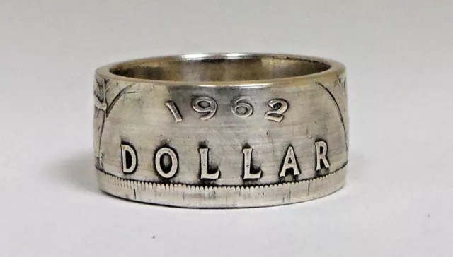 Coin Ring hand made from Canadian Silver Dollar  from Canada 2