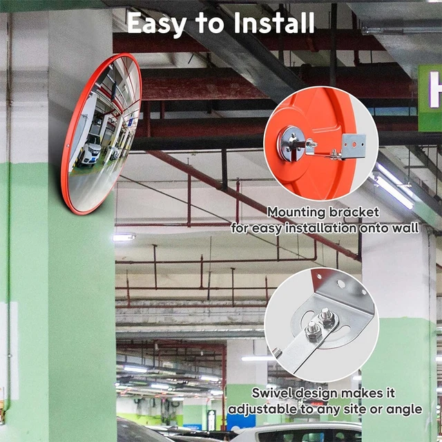 Mirror-Traffic Convex PC Wide Angle Blind Spot-Corner Road-Parking Safety