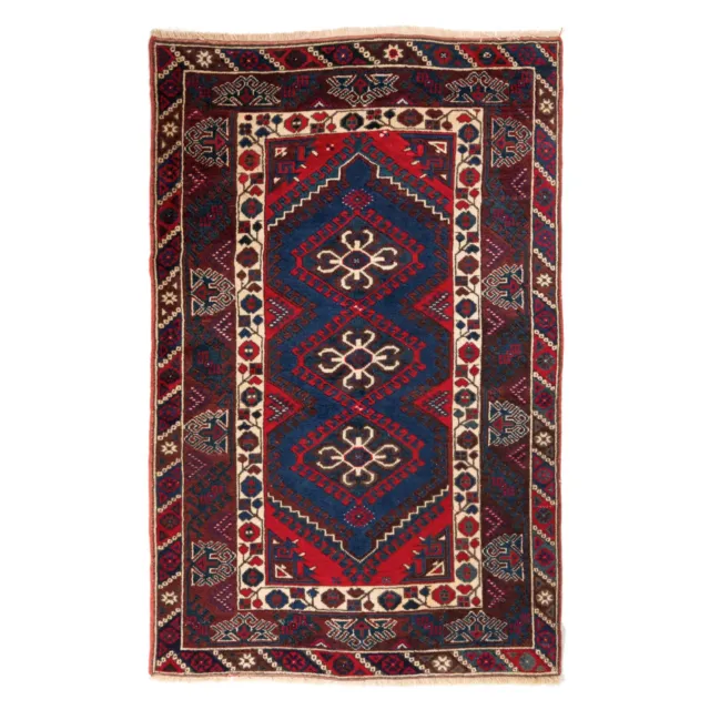 Geometric Designed Wool Pile Rug Turkish Carpet Handmade Washable Rug 16414