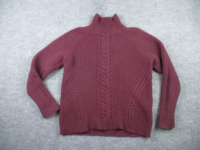 Lululemon Sweater Womens Size 12 Purple Cotton Bring The Cozy Turtleneck