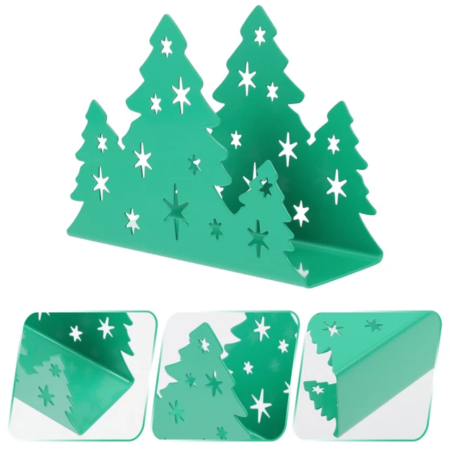 1 pz supporto per tovagliolo da tavolo supporto dispenser in acciaio tavolo organizzatore tovagliolo (verde)
