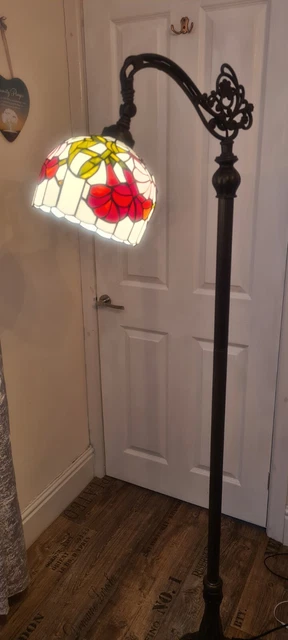 Tiffany style stained glass floor lamp