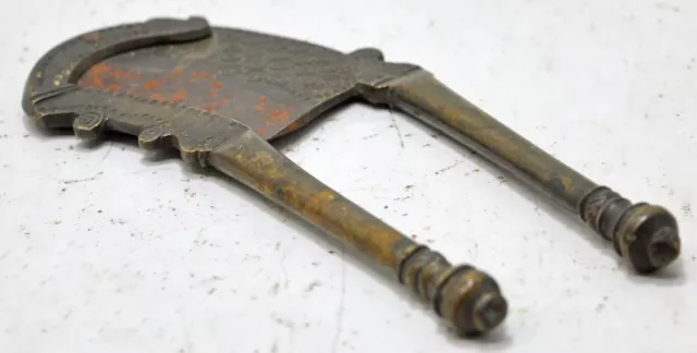 Antique Brass Betel Nut Cutter Sarota Original Old Hand Crafted Engraved